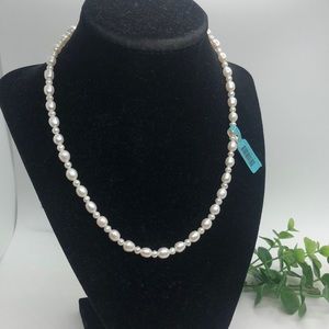 Alexander Kalifano NWT Genuine Pearl Necklace 18”